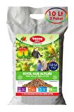Bonny Nice Doğal Kuş Kumu Çam Pelet Papağan Kuş Kafes Altlığı 5 Kg 10 Lt (3 Paket)