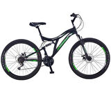 Salcano Hector 24 Mekanik Dİsk Fren 21 Vites Siyah Yeşil Çocuk Dağ Bisikleti