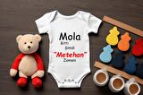 Organik %100 Pamuk Kısa Kollu Bebek Body Beyaz Bebek Badi Çıtçıtlı Zıbın Metehan Zamanı