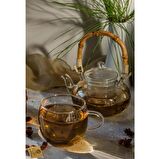 Perotti Esta Bambu Saplı Mini Cam Demlik 400ml