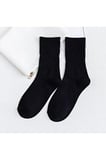 3”çift Siyah Atletik Moda Çorap Seti Unisex