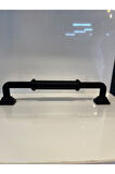 Piramit Metal Kulp 128mm Mat Siyah Dolap Kapak Modern Çekmece Tv Ünite Mobilya Komidin Şifonyer
