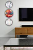 Ahşap Tablo Kristal Desenli 3'lü Mdf Tablo