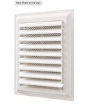 Plastik Banyo Wc Havalandırma Menfezi Yüzeysel Hareketli Panjur 44 X 34 Cm