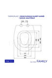 Family C Model Çift Kullanımlı Klozet Kapağı Küçük&büyük Çocuk Adaptörlü