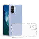 Xiaomi Poco F3 Kılıf Şeffaf İnce Esnek Silikon Kılıf Zipax-Süper