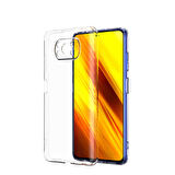 Xiaomi Poco X3 Kılıf Şeffaf İnce Esnek Silikon Kılıf Zipax-Süper