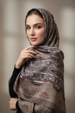 Soft Etnik Şerit Desen Şal