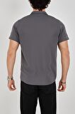 Erkek Slim Fit Polycotton Kısa Kol Gömlek