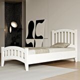 Prenses Çocuk ve Genç Odası 90x190 Soft Beyaz Karyola