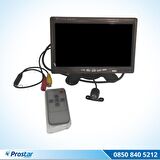 Araç Monitörü 7 inç LCD TFT Ekran + 1 Adet Geri Görüş Kamerası Hediye Kelebek ve Tampon Uyumlu