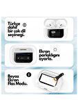 Samsung Galaxy S24 Uyumlu Pro Anc Dokunmatik Dijital Ekranlı ENC/ANC Bluetooth Kulaklık