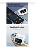 iPhone/13 Uyumlu Pro Anc Dokunmatik Dijital Ekranlı ENC/ANC Bluetooth Kulaklık