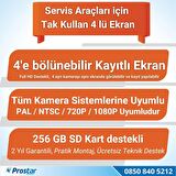 Tüm Araçlara Uyumlu 7 inç Dörde Bölünebilir Kayıtlı 256 GB Destekli Monitör