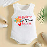 %100 Pamuklu Organik Baskılı Premium Çıtçıtlı Bebek Body Atlet Zıbın 00447