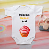 %100 Pamuklu Organik Baskılı Premium Çıtçıtlı Bebek Body Atlet Zıbın 00570