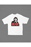 Unisex Ac Dc Rock Grubu Baskılı Tişört, Oversize Metal Müzik Grubu Tişört