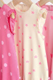 Next Baby % 100 Pamuklu Pembe Kalp Desenli 3’lü Romper Set