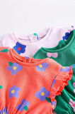 Next Baby % 100 Pamuklu Parlak Çiçek Desenli 3’lü Romper Set