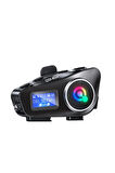 Wearfitpro Q58 Max Led Ekranlı Motosiklet Kask Uyumlu Kulaklık Intercom Led Işıklı Kask Bluetooth Kulaklık