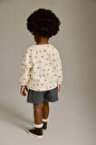 Next Baby Pamuklu Mono Kalpli Sweatshirt Şort Alt Üst Takım