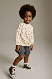 Next Baby Pamuklu Mono Kalpli Sweatshirt Şort Alt Üst Takım
