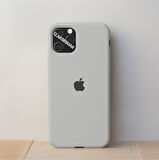 İphone 12 Pro Max Uyumlu Içi Kadife Logolu Lansman Silikon Kılıf Kapak 