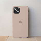 İphone 14 Pro Uyumlu Içi Kadife Logolu Lansman Silikon Kılıf Kapak 