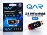 QAR Usb Flash Bellek Kompakt 64 GB USB 3.0 Garantili Güvenli