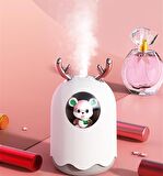 QASUL  Karikatür Hava Nemlendirici Usb Mini Su Difüzör Led Lamba Buhar Makinesi H20humidifier