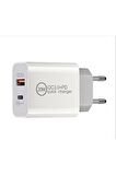 QASUL Turbo 40w Hızlı Şarj Aleti Type-c 20w Hızlı Şarj Cihazı Usb 20 Watt Qc 3.0 Hızlı Şarj Adaptörü teknoadaptör