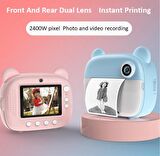 QASUL Baskı fotoğraf makinesi 1080p çift kameralı şipşak fotoğraf makinesi fotoğraf Çıktı