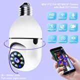 QASUL  Cmr19 Wifi 360 Panoramik Kamera Gece Görüş Ses Akıllı Hareket Algılayıcı Güvenlik Kamerası TYC00564387444