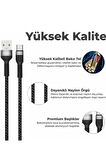 qasul Yeni Nesil Samsung Girişli Hasır Örgü Tasarım Dayanıklı Kopmaz Bükülmez Şarj Kablosu Şarjkablosuiphone-samsun-