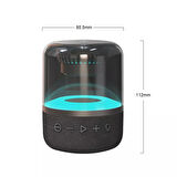 QASUL  Yeni Nesil Rgb Işıklı Bluetooth Speaker Ses Bombası Bluetooth Hoparlör güçlü ses