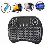 QASUL Işıklı Kablosuz Mini Klavye Tv Televizyon Ps3 Dokunmatik Mouse PS3 13425
