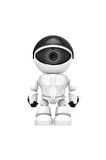 QASUL  1080p Robot Görünümlü Bebek Bakıcı Wifi Ip Güvenlik Kamerası Kablosuz Gece Görüşlü robot