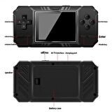 QASUL  S8 3.0 Inç Ekranlı Yeni Oyunlu Iki Oyunculu Gameboy & Gamebox Oyun Konsolu 520 Oyun