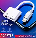 QASUL  Iphone/ipad Lightning Kulaklık Ve Şarj Çevirici Dönüştürücü Çoğal