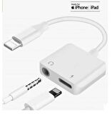 QASUL  Iphone/ipad Lightning Kulaklık Ve Şarj Çevirici Dönüştürücü Çoğal