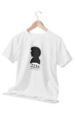 Sherlock Baker Street 221B Baskılı Sevgili Arkadaşa Hediyelik Beyaz Unisex T-Shirt