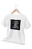 I wish I could but I don't want to-Phoebe Buffay-Friens Baskılı Hediyelik Beyaz Unisex T-Shirt