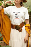 First The Coffee Then The Justice Baskılı-Avukat-Hakim-Savcı Eğlenceli Beyaz Unisex T-Shirt
