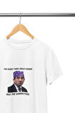 Prison Mike The Office Baskılı Hediyelik Eğlenceli Beyaz Unisex T-Shirt