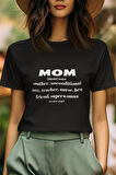 Mom Anneler Günü Anneye Hediyelik Renkli Unisex T-Shirt