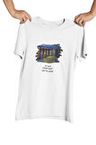 Van Gogh Starry Night Over The Rhone Baskılı Hediyelik Beyaz Unisex T-Shirt