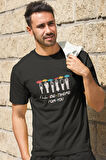 I'll Be There For You Friends Baskılı Eğlenceli Hediyelik Renkli Unisex T-Shirt