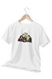 Friends Baskılı Sevgili, Eş, Özel Gün Hediye Beyaz Unisex T-Shirt No:4