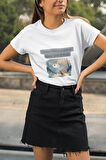 İçimden Gelmiyorsa Giderim. İçimin Vardır Bi Bildiği-Tavşan Baskılı %100 Pamuklu T-Shirt
