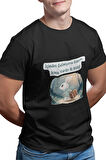 İçimden Gelmiyorsa Giderim. İçimin Vardır Bi Bildiği-Tavşan Baskılı %100 Pamuklu T-Shirt